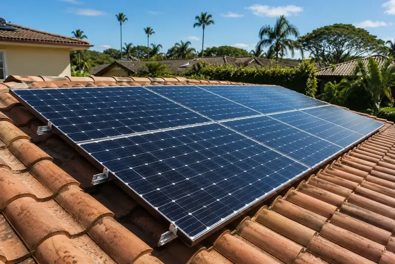 Installation de panneaux solaires à Buisson